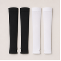4 Pairs UV Protection Cooling Arm Sleeves Compression Arm Sleeve UPF 50 Sun Sleeves with Thumb Hole Tattoo Cover Up Sports Sleeve for Cycling Driving Golf Hiking - front view