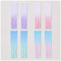 Arm Sleeve, 4 Pairs Gaming Sleeve, Unisex Sleeves to Cover Arms, UV Sun Protection Running Arm Sleeves, Ice Silk Cooling Arm Sleeves for Covering Tattoo Running Cycling Gardening Outdoor - front view